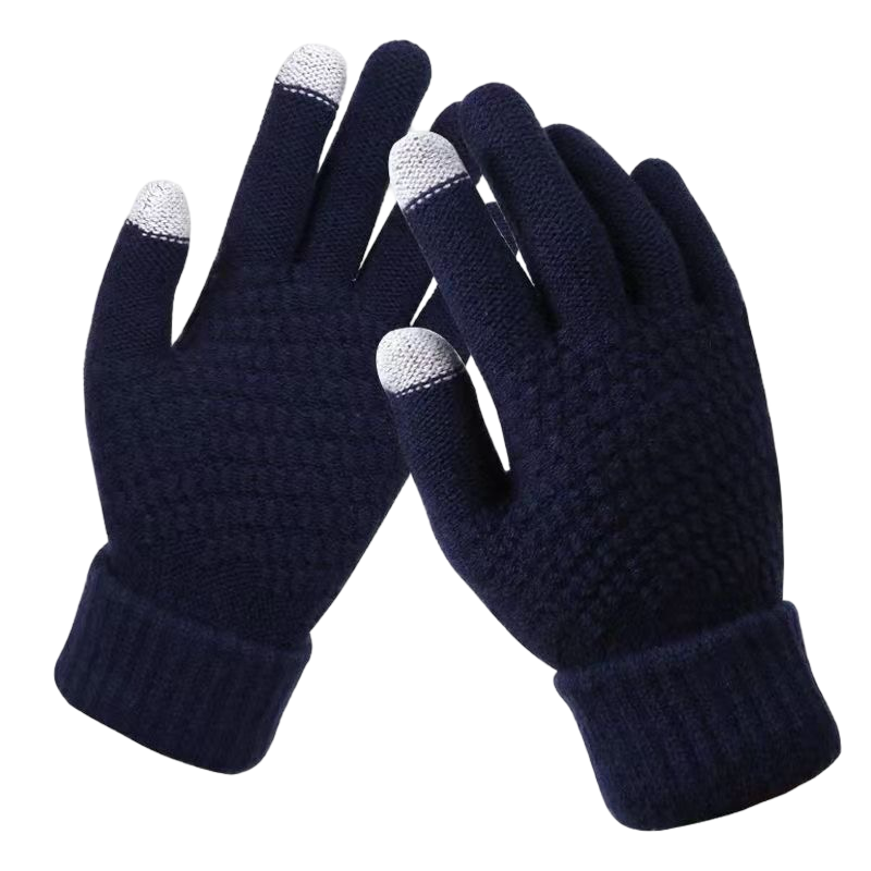 WS - Touchscreen Gloves Women - Woolblend Navy 757953170129