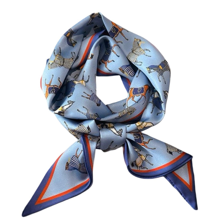 WS Neckscarf / Hairscarf Carousel - Blue Carousel