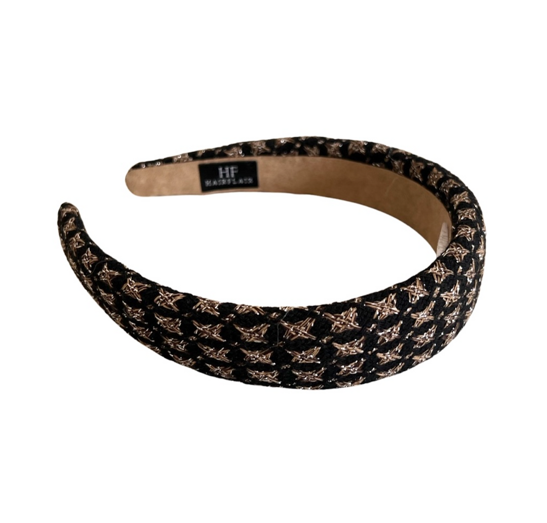 WS - Plaid Padded Alice - Black Gold