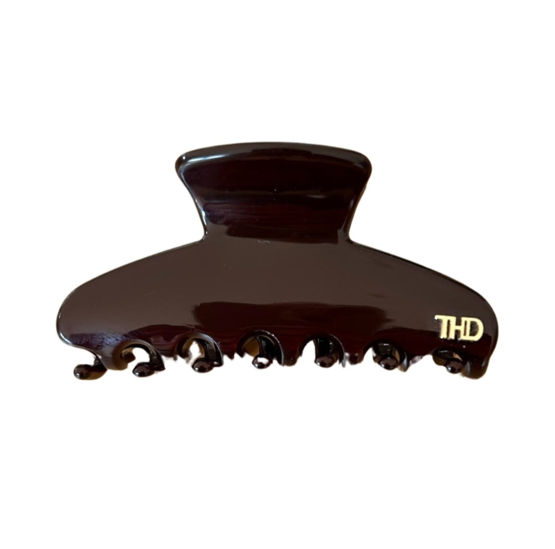 Acetate Medium Claw in Deep Brown
