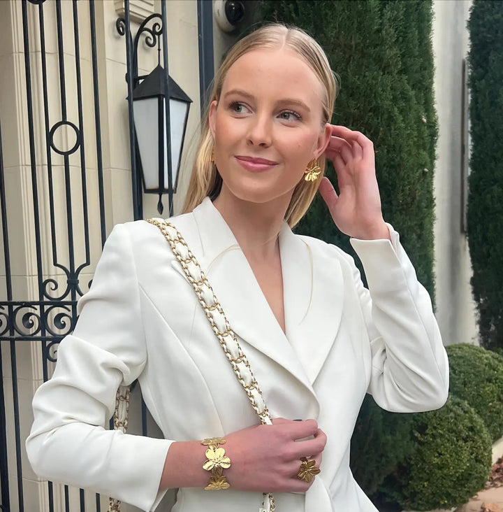 Hibiscus Gold Bracelet