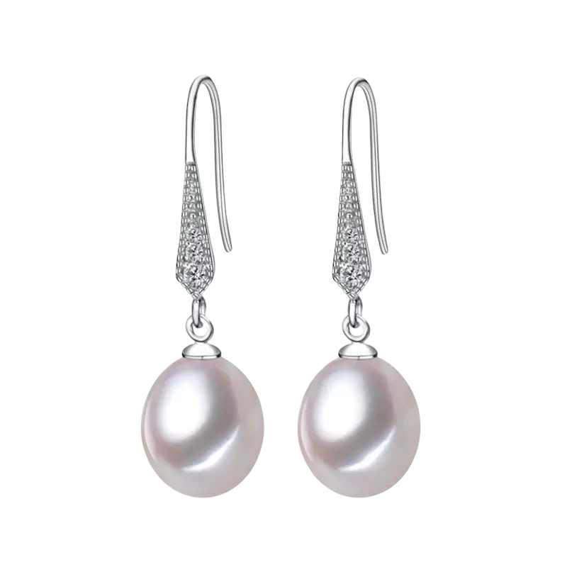 WS Luana Baroque Pearl & Pave Sterling Silver Earrings