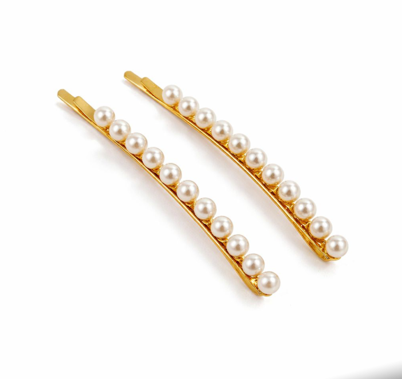 WS - Gold Bobbie Hair pins Tania Hird Designs