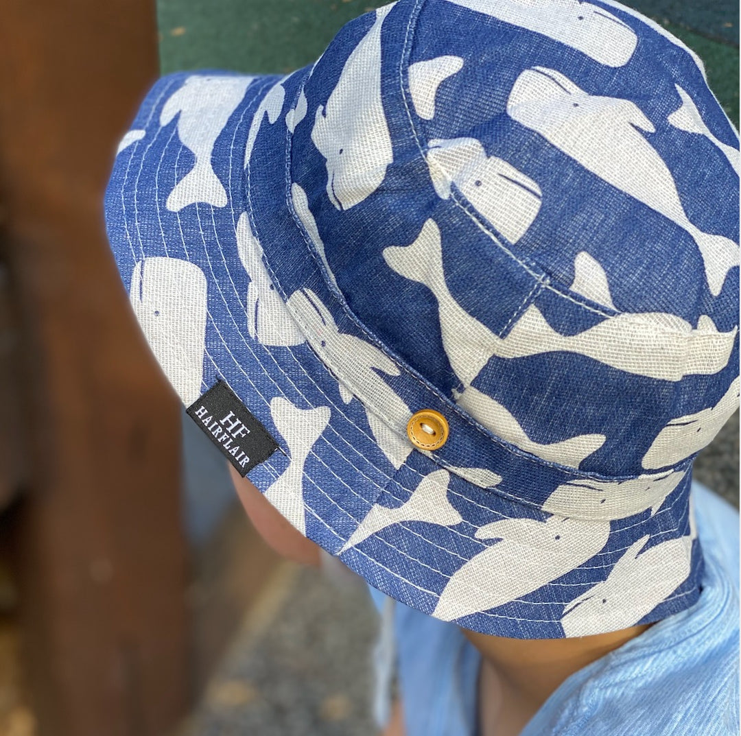 Hats - Kids Navy Whale 5-8yrs