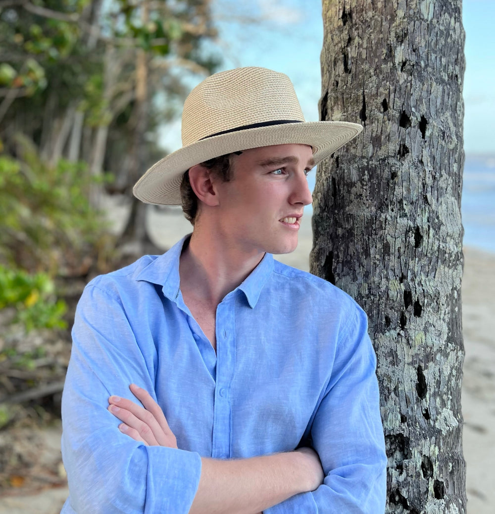 Panama Foldable Hat Unisex Large Natural