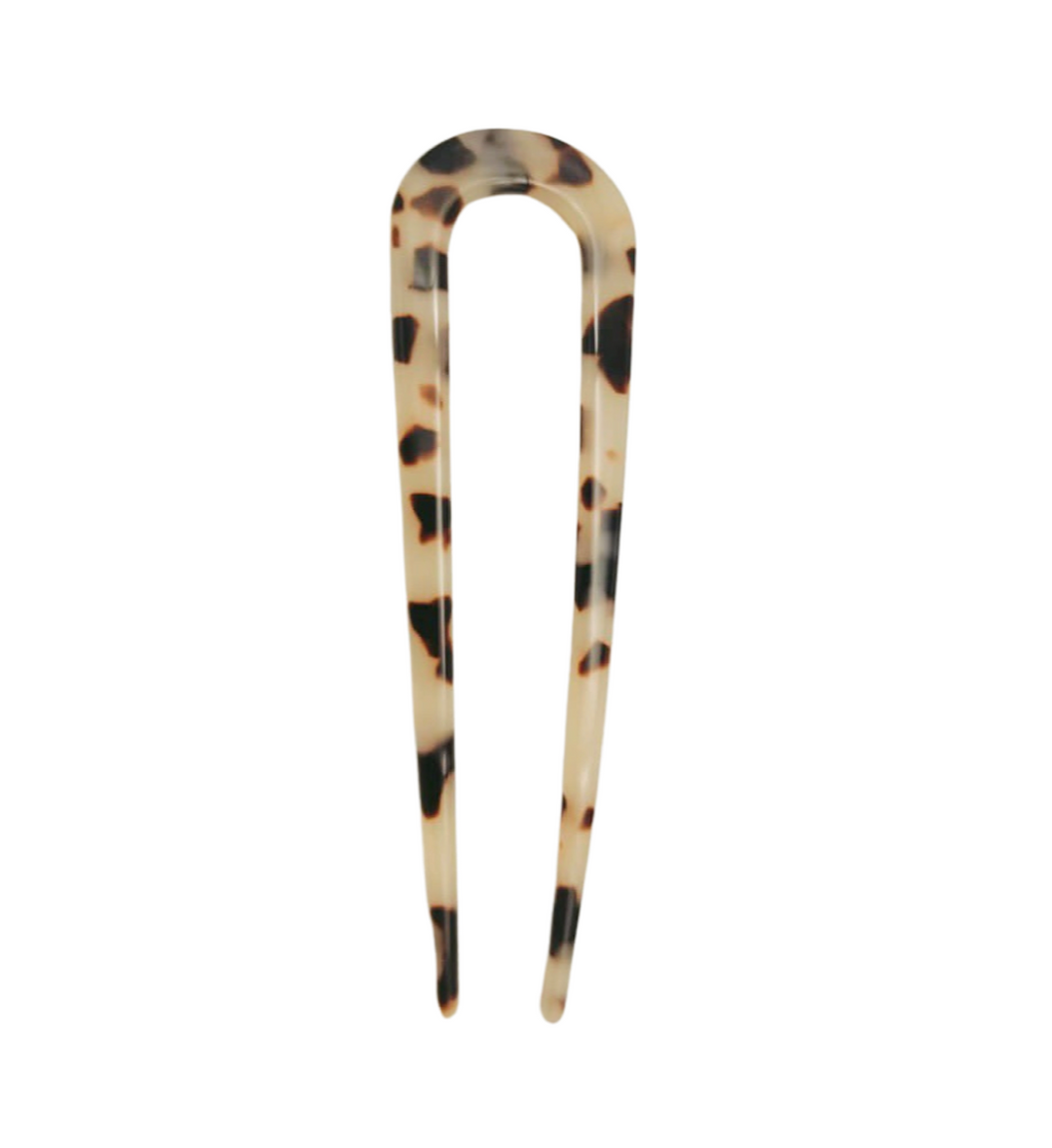 Premium Acetate Chignon Pin - Light Turtle