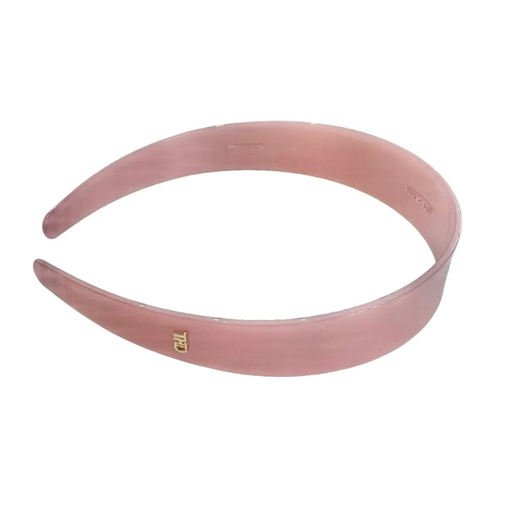 WS Acetate Headband -2.5cm Wide - Crystal Rose