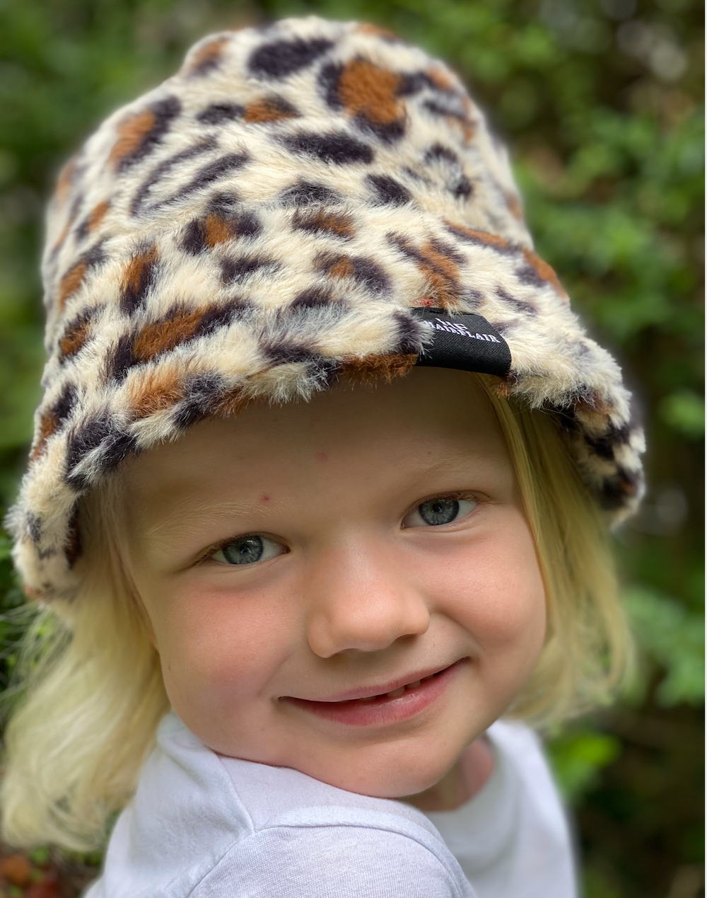 WS - KIDS Faux Fur Bucket Hat - Leopard 5 - 8