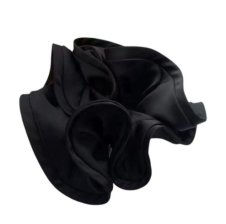 WS Scrunchie with Trim - Black with Black Trim