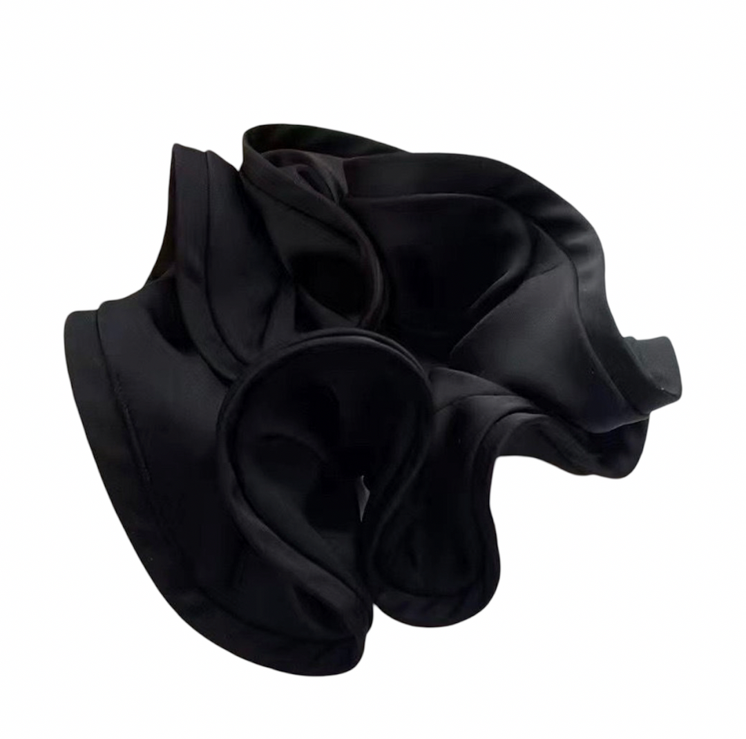 Scrunchie - Black with black trim