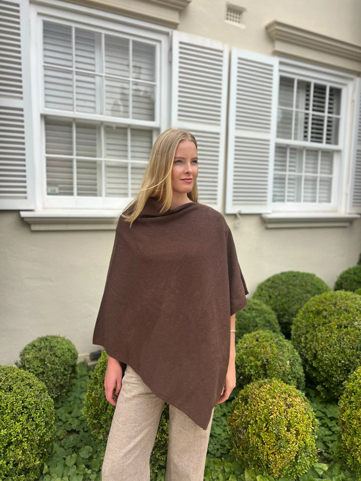 White Wool Chicago Topper- Brown