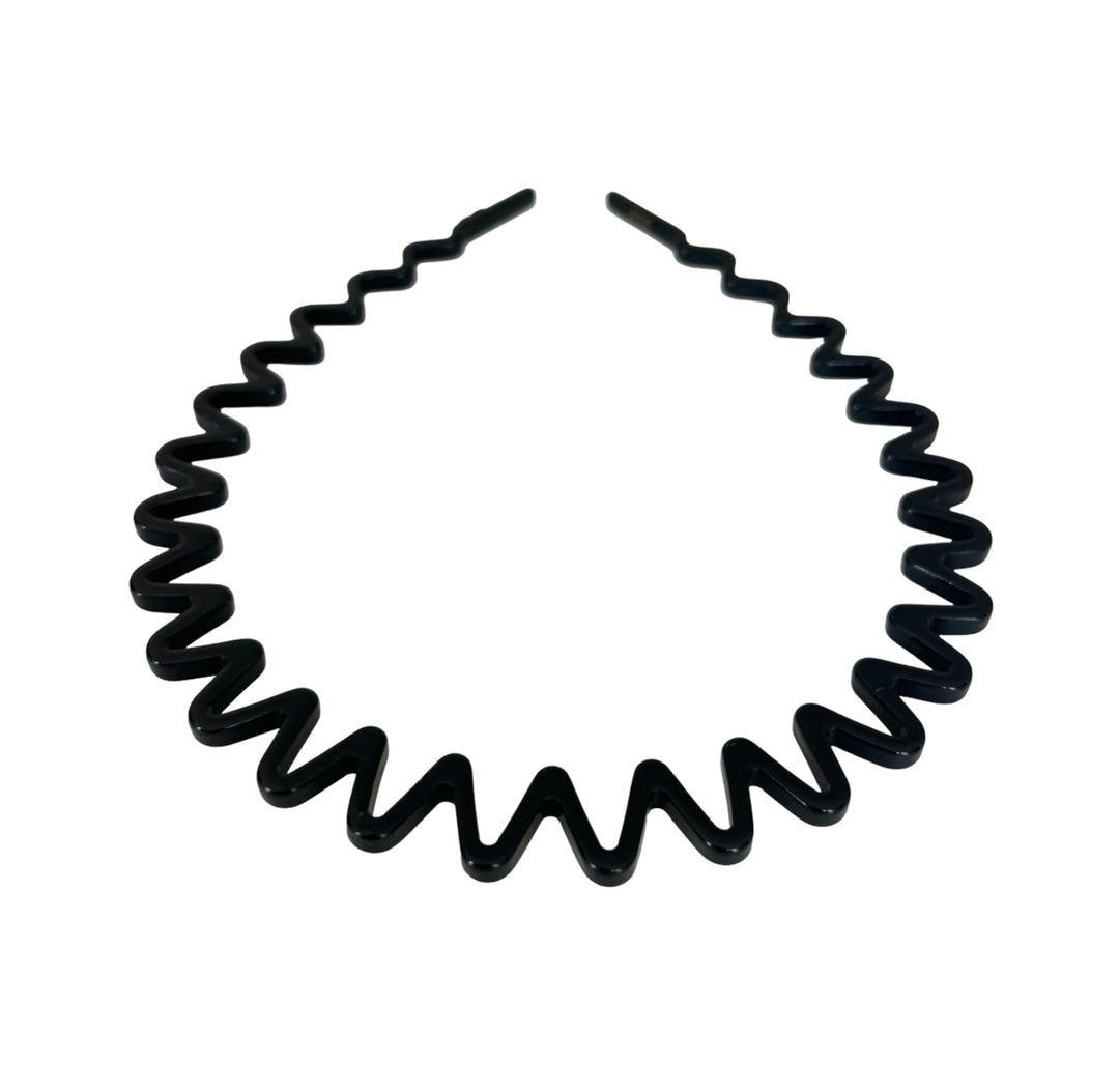 WS Acetate Wave Headband - Black
