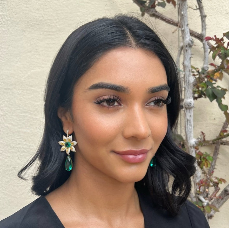 Elizabeth Taylor Green Earrings