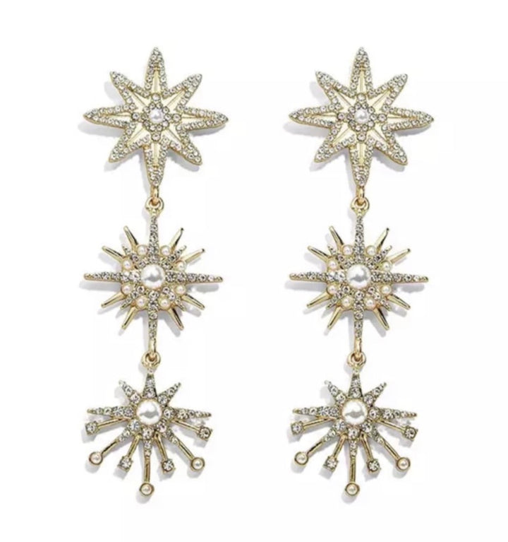 Gold Fireworks Earrings