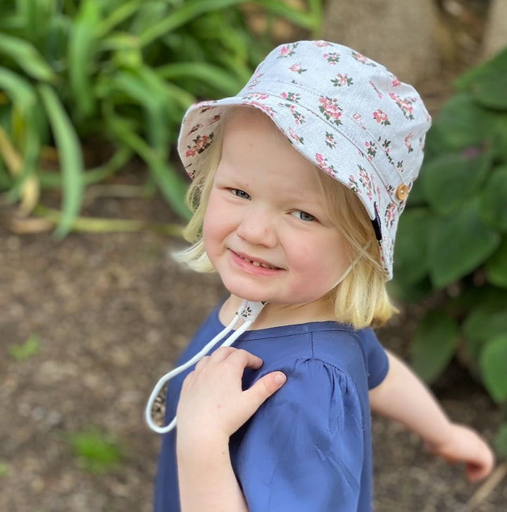 Hats - Kids Pink Posy 3-5yrs