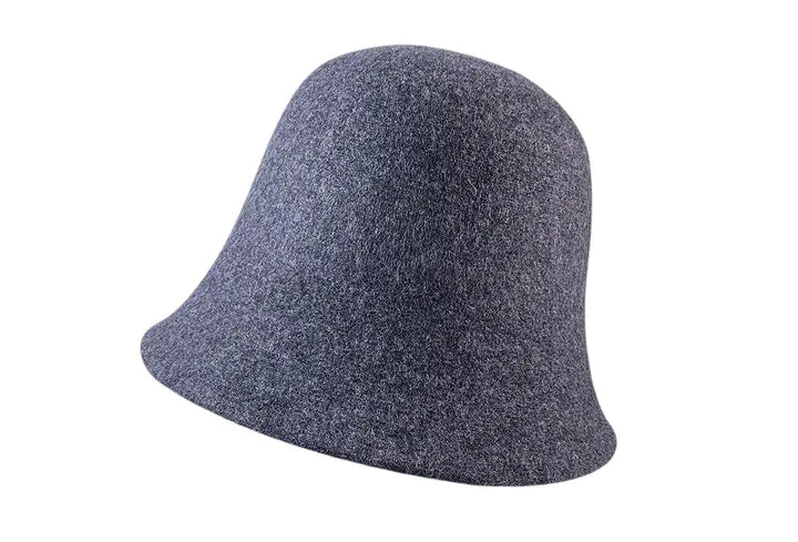 Boston Wool Cloche Hat- Grey