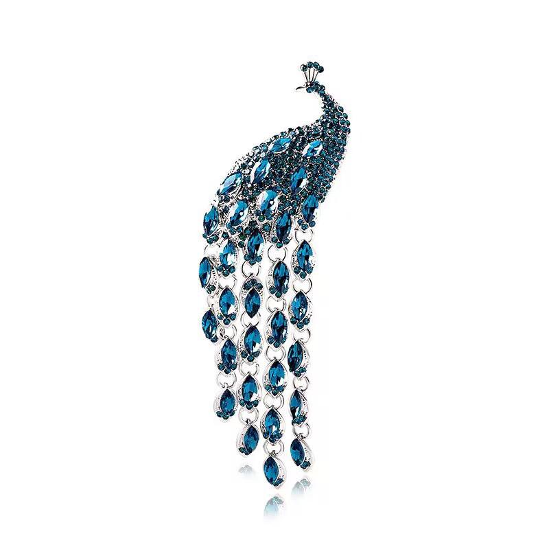 Elegant Peacock brooch