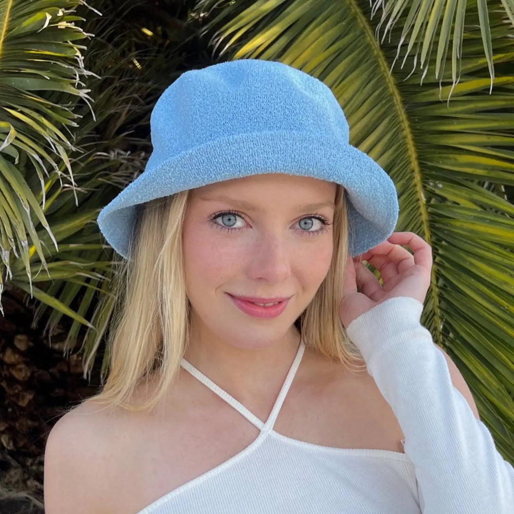 WS Bucket Hat Terry - Powder Blue - Image 1