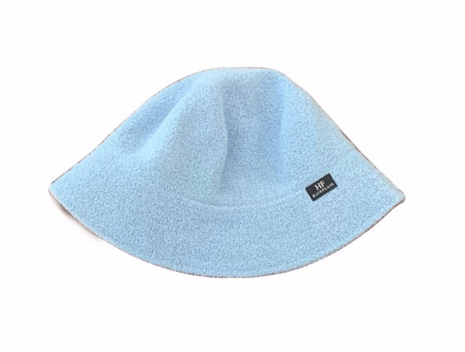 Bucket Hat in Terry Powder Blue