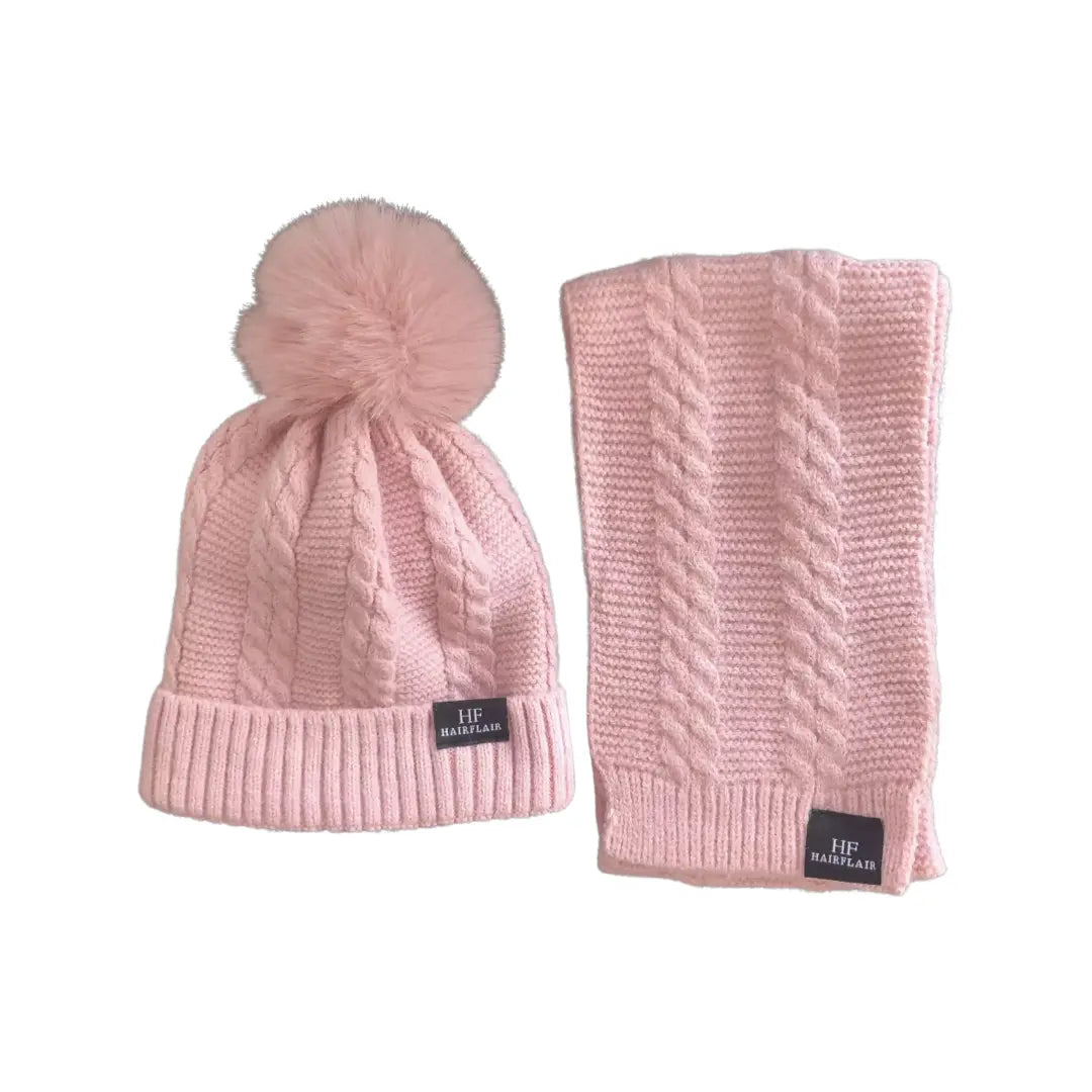 KIDS Beanie & Scarf - Pink - 1- 4yr