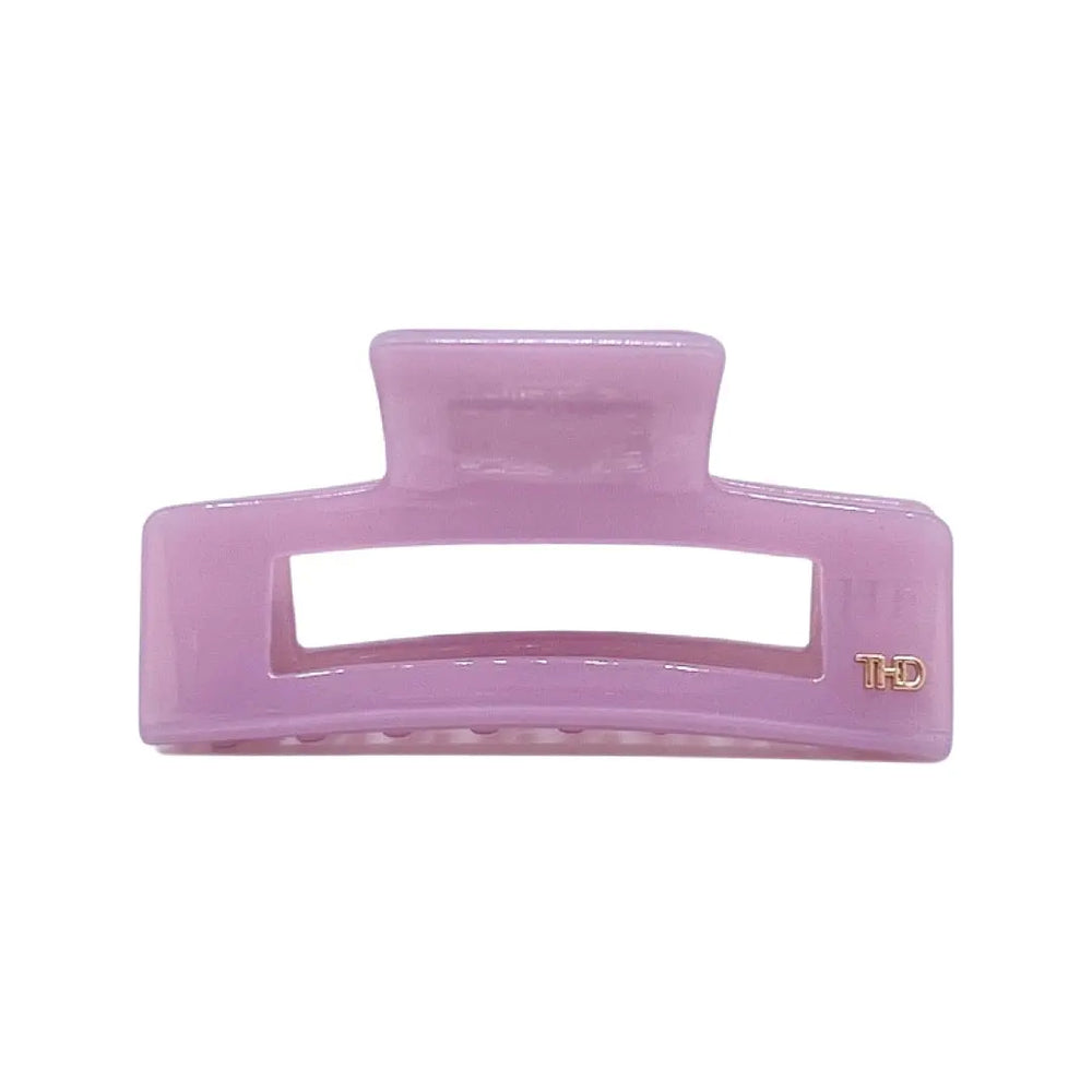 Acetate Rectangular Hair Claw in Light Purple