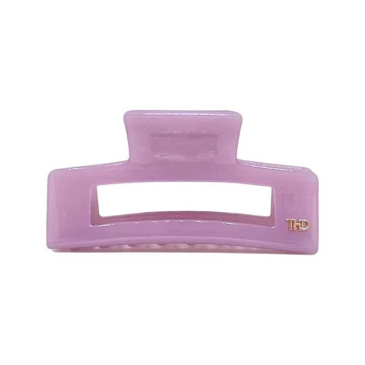 Acetate Rectangular Hair Claw in Light Purple