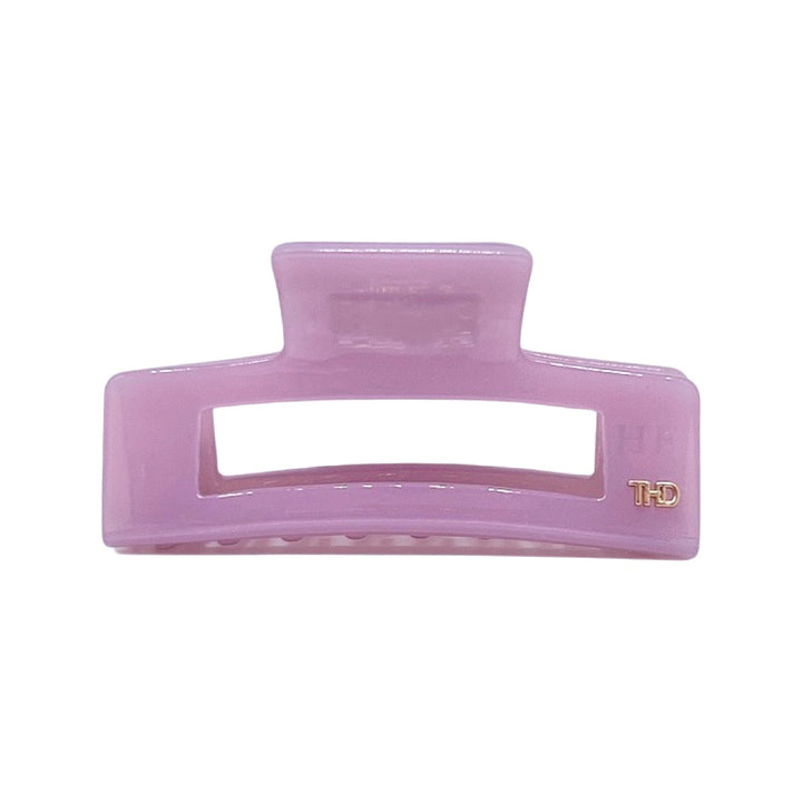 Acetate Rectangular Hair Claw in Light Purple