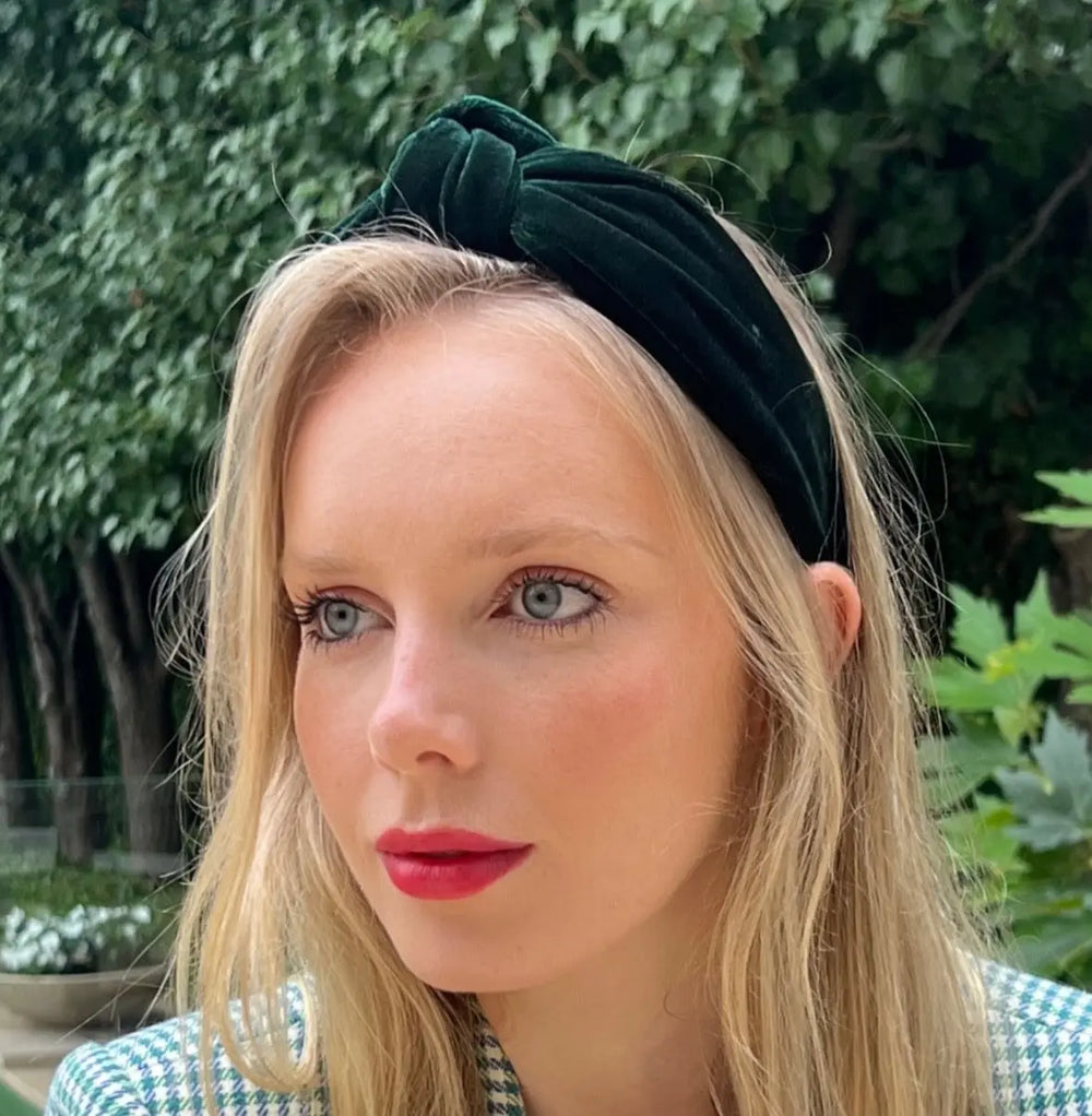 HB - Velvet knotted in Green