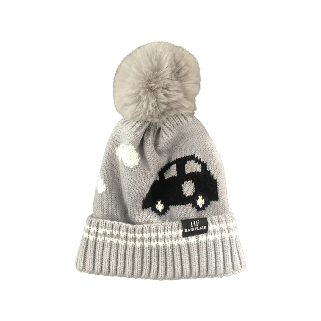 Kids Beanie Car - Grey