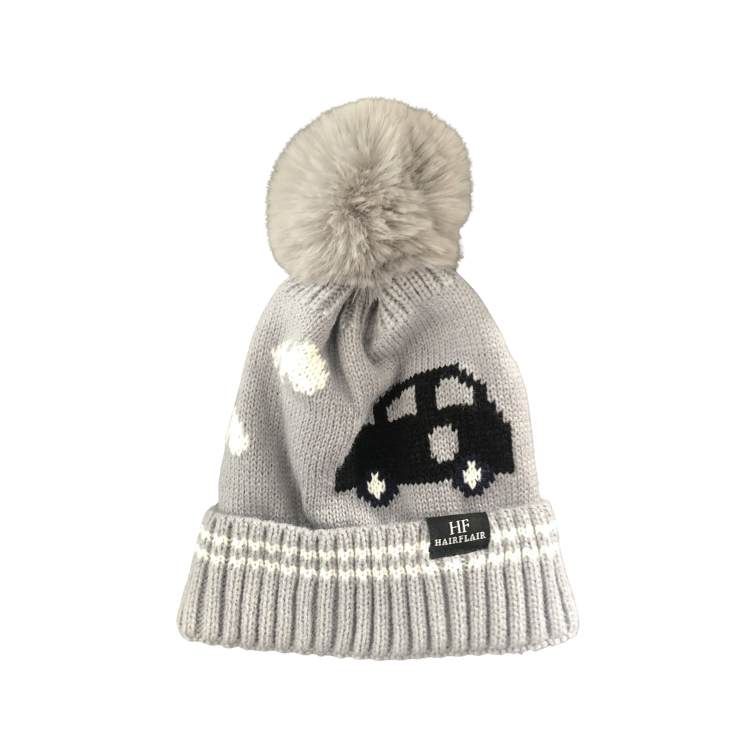 WS - Kids Beanie Car - Grey
