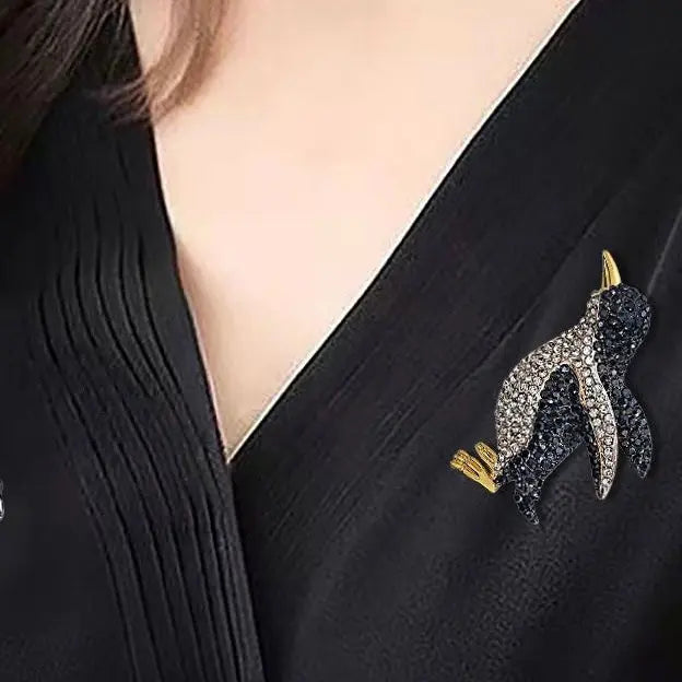 WS Penguin Brooch