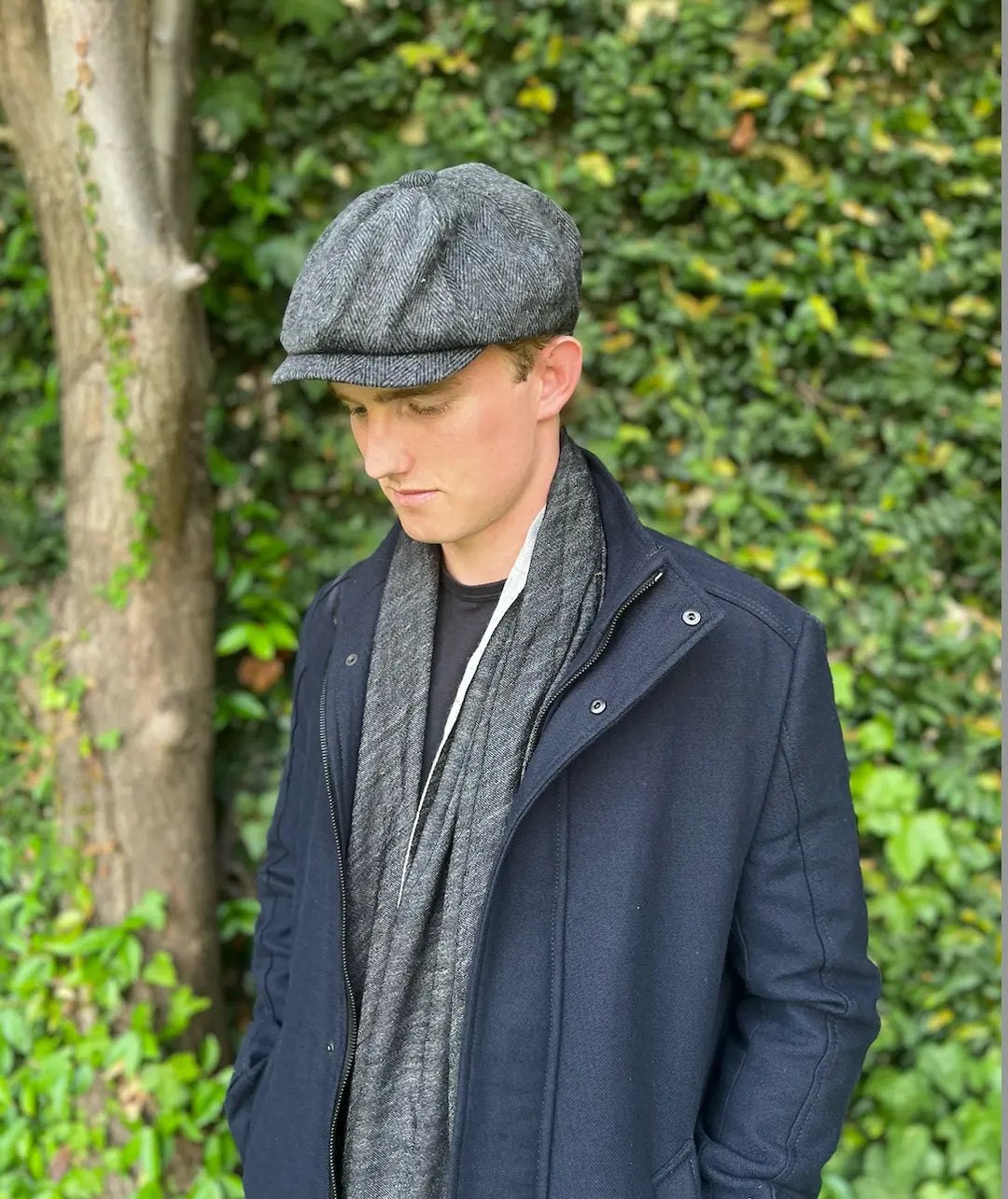 WS Unisex Newsboy Cap - Herringbone