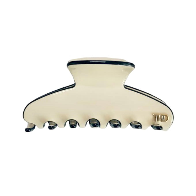 WS Acetate Medium Claw – Ivory & black Trim