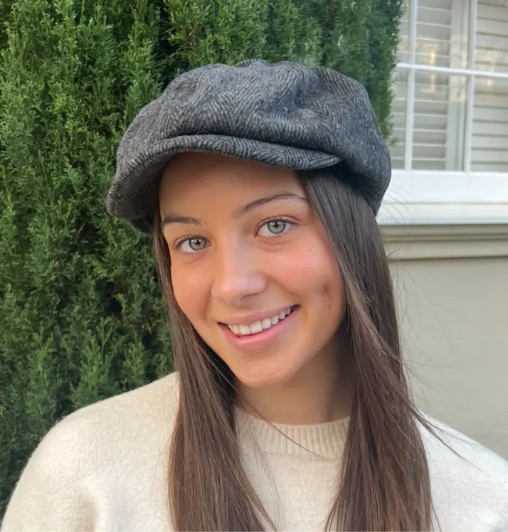 Unisex Newsboy Cap - Herringbone