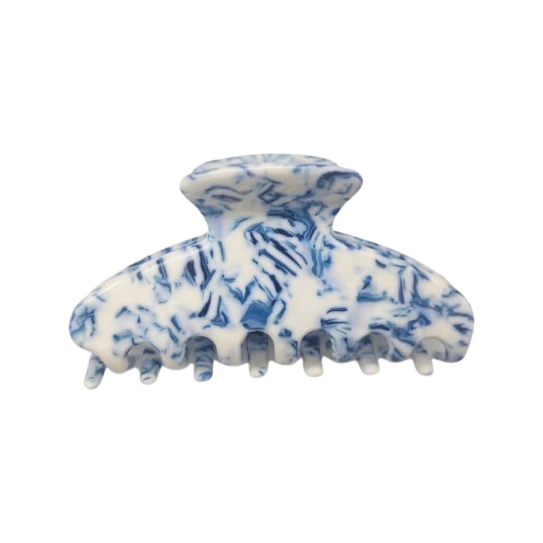 Large Acetate Hair Claw in Mykonos