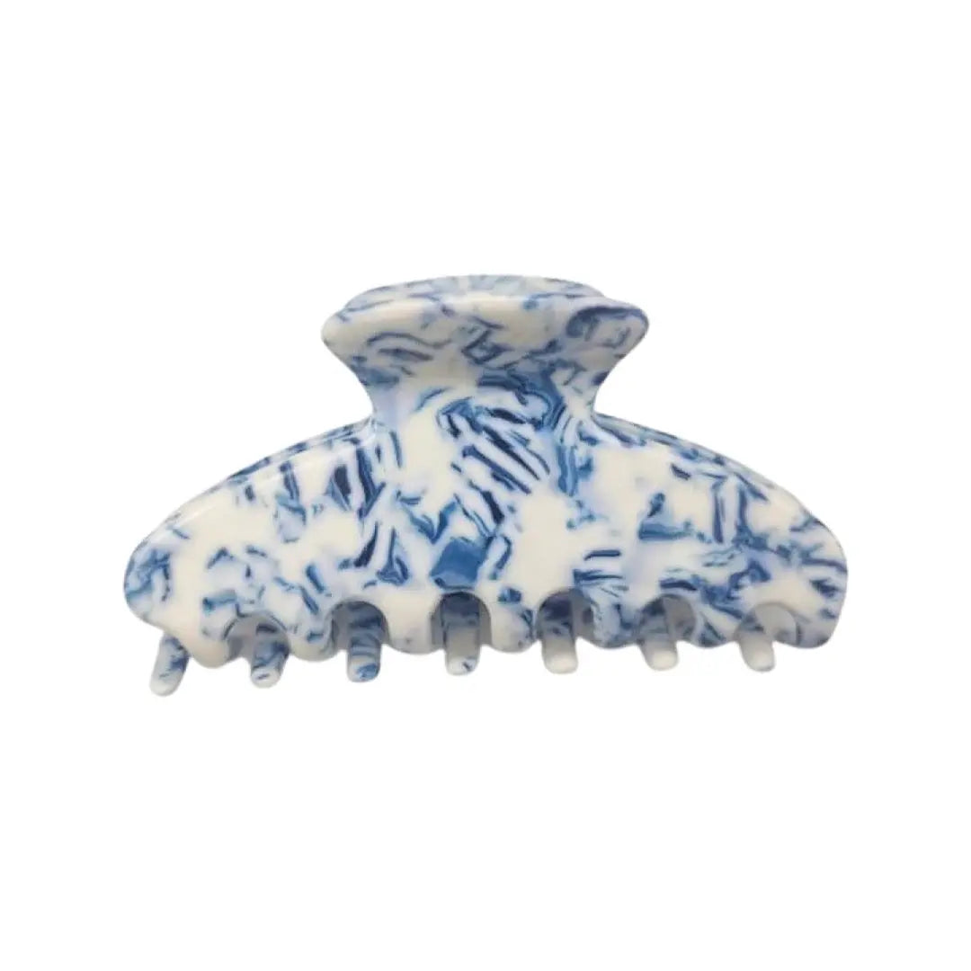 Large Acetate Hair Claw in Mykonos