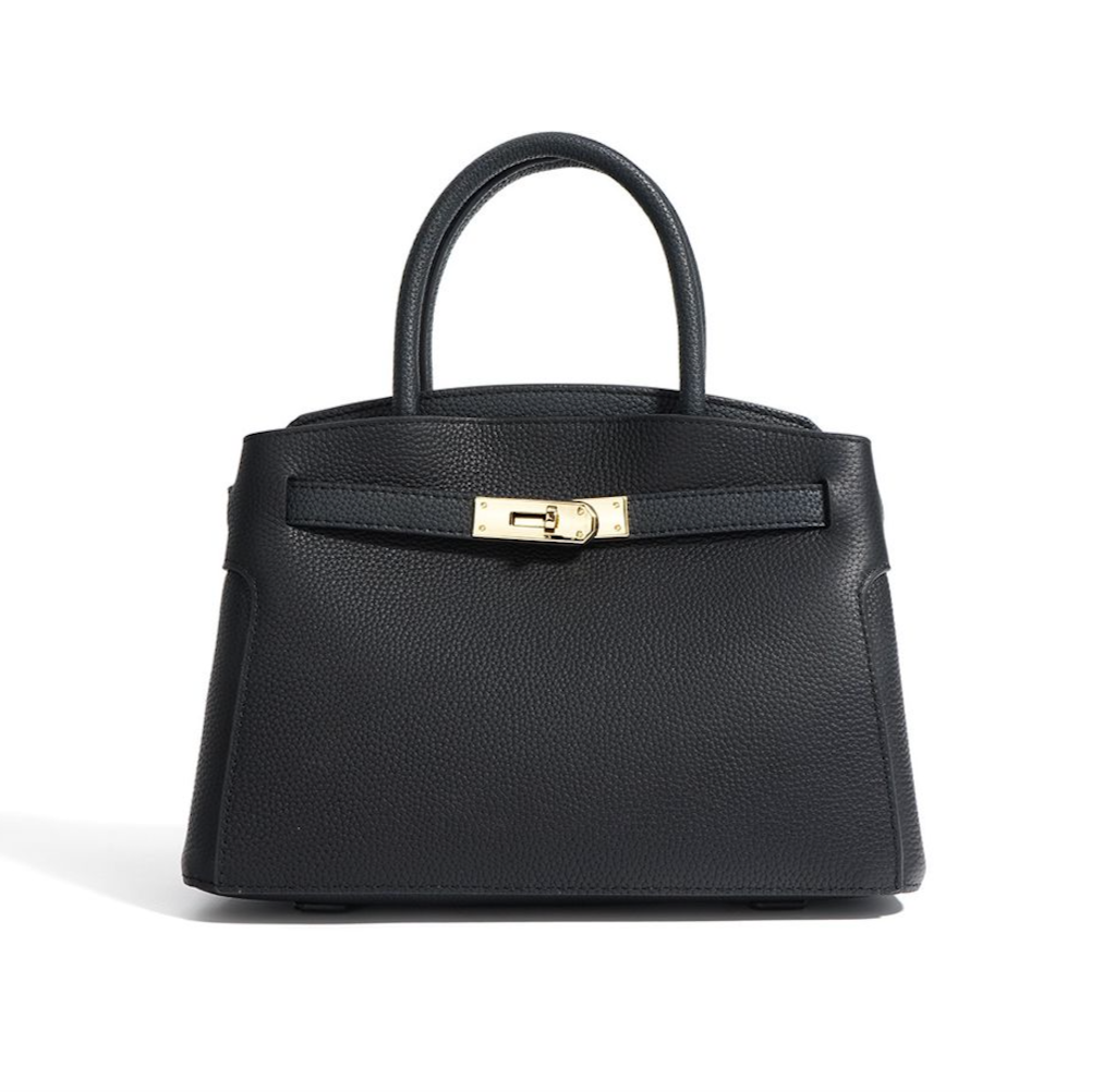 WS Coco Medium Cowhide Tote Bag - Black
