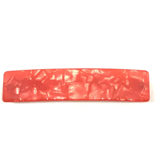 Acetate Barrette - Orange