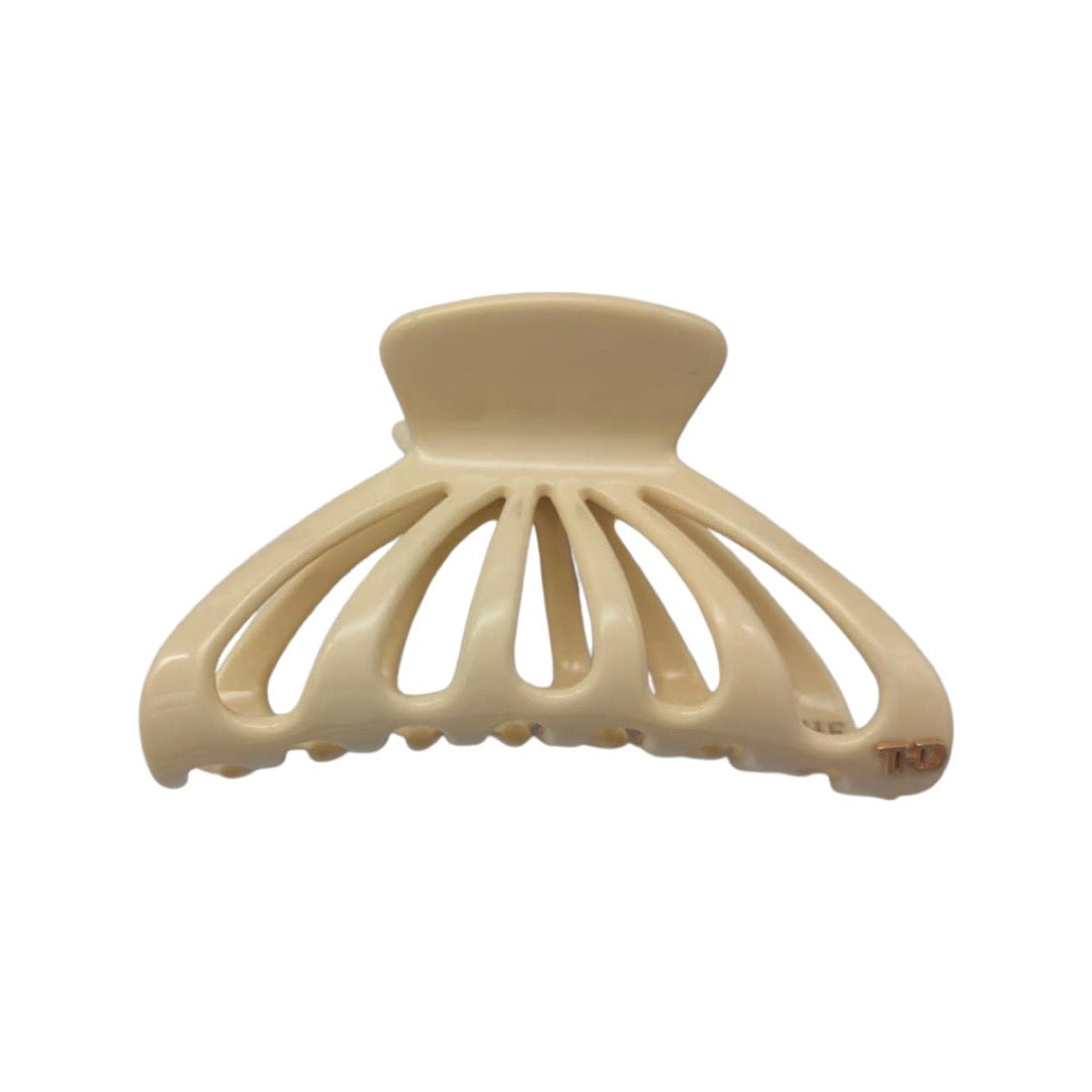 WS Acetate Large Cutout Hair claw - Vanilla Cream Tania Hird Designs