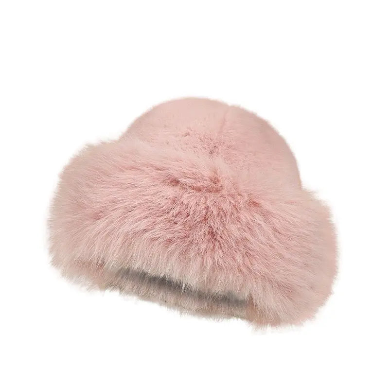WS Faux Fur Peruvian stole - Pink