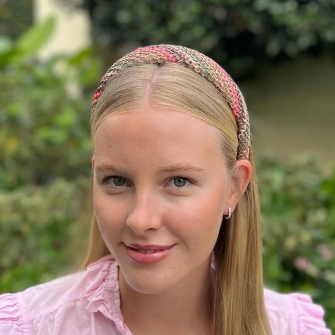 WS Straw Alice Headband - Multicolour