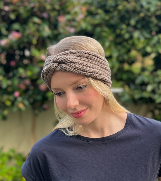 WS - Knitknot Headband - Brown 746935191252