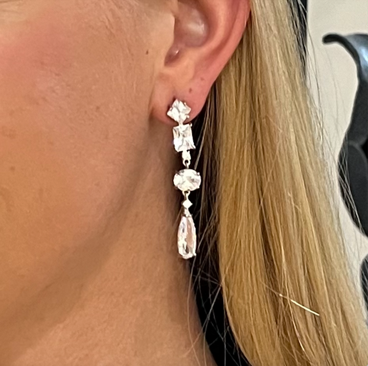 Fontaine Earrings - Crystal
