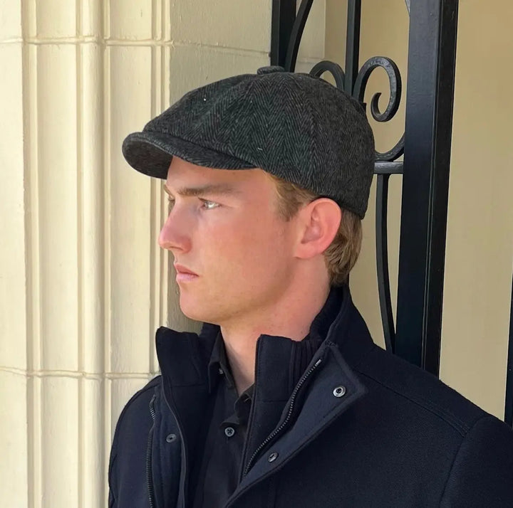 Unisex Newsboy Cap - Herringbone