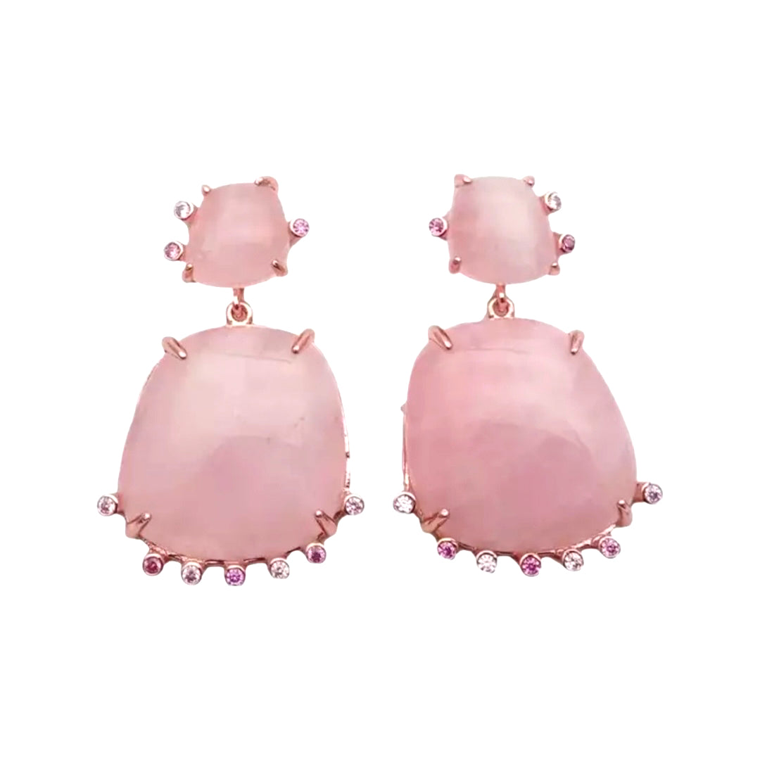 Free Spirit Rose Quartz Earrings