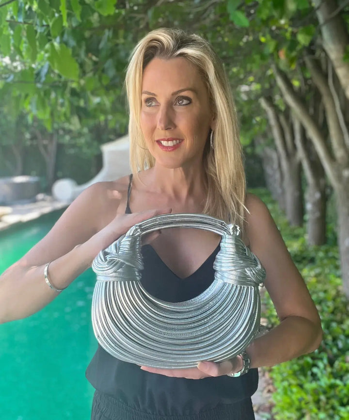 Amara Hand Bag - Silver