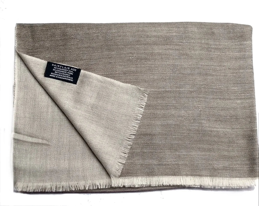 Scarf - Cashmere/ Mulberry Silk Scarf - Ultimate Grey/Mist - Hero