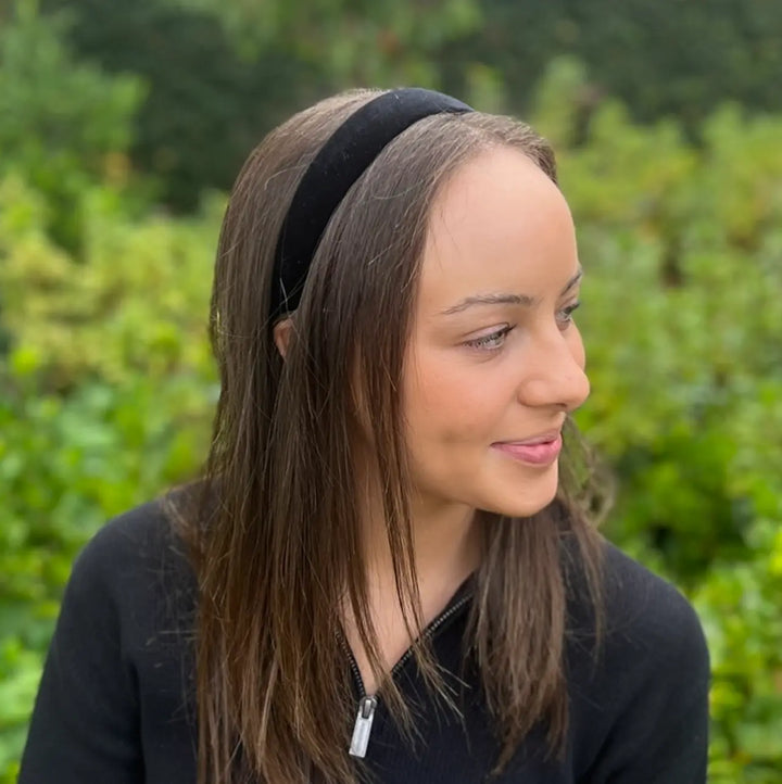 WS Headband Velvet - 3cm Black 754523536286