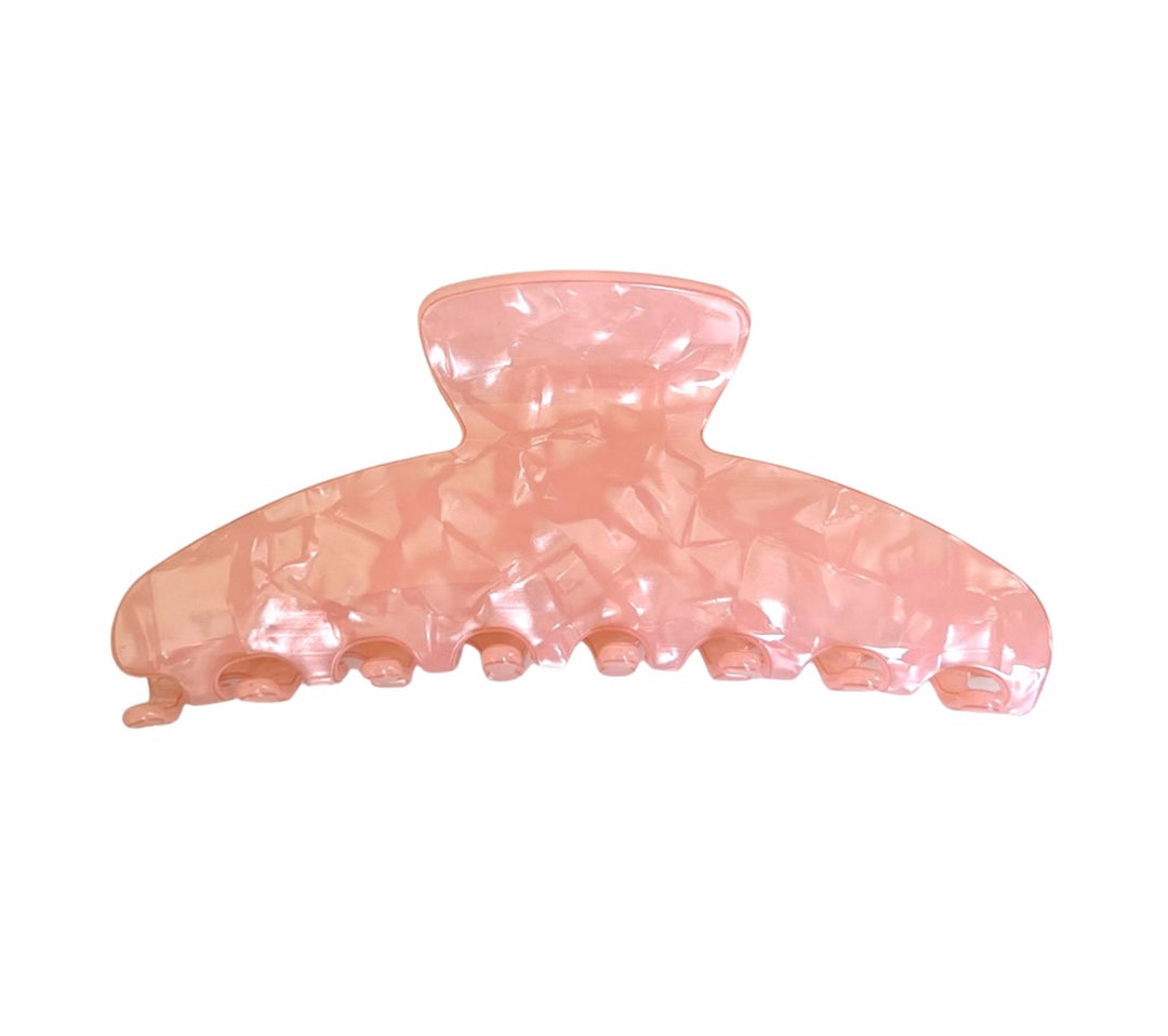 WS Premium extra large hair claw in Pink Pearl 728238947255
