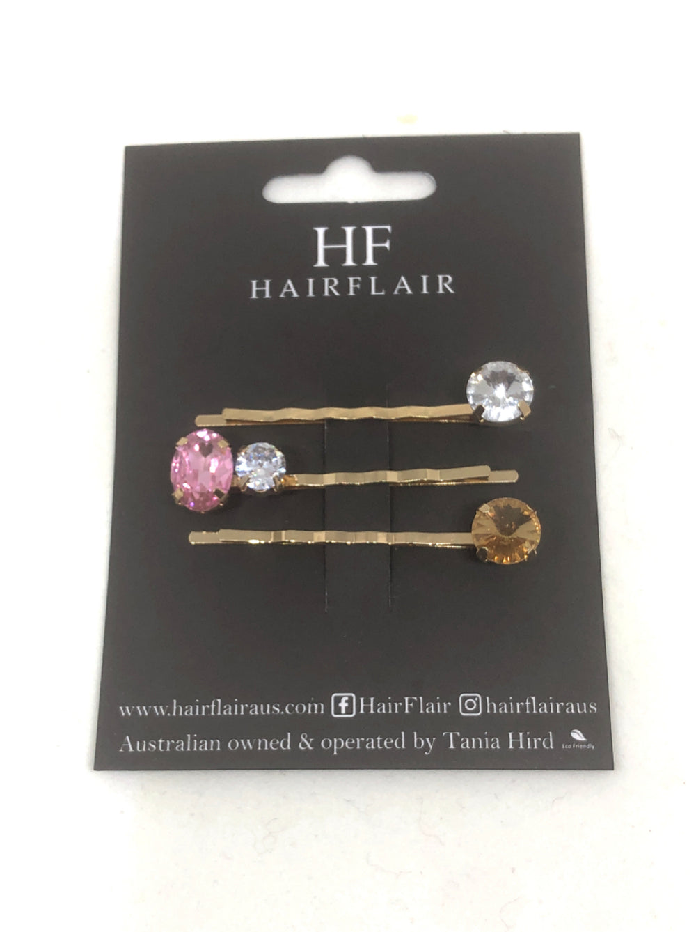 Hairpins - Pink Gems